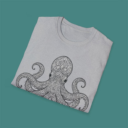 Intricate Mandala Octopus Unisex T-Shirt