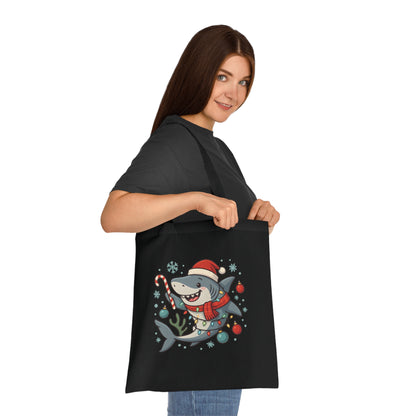 Christmas Shark Tote Bag