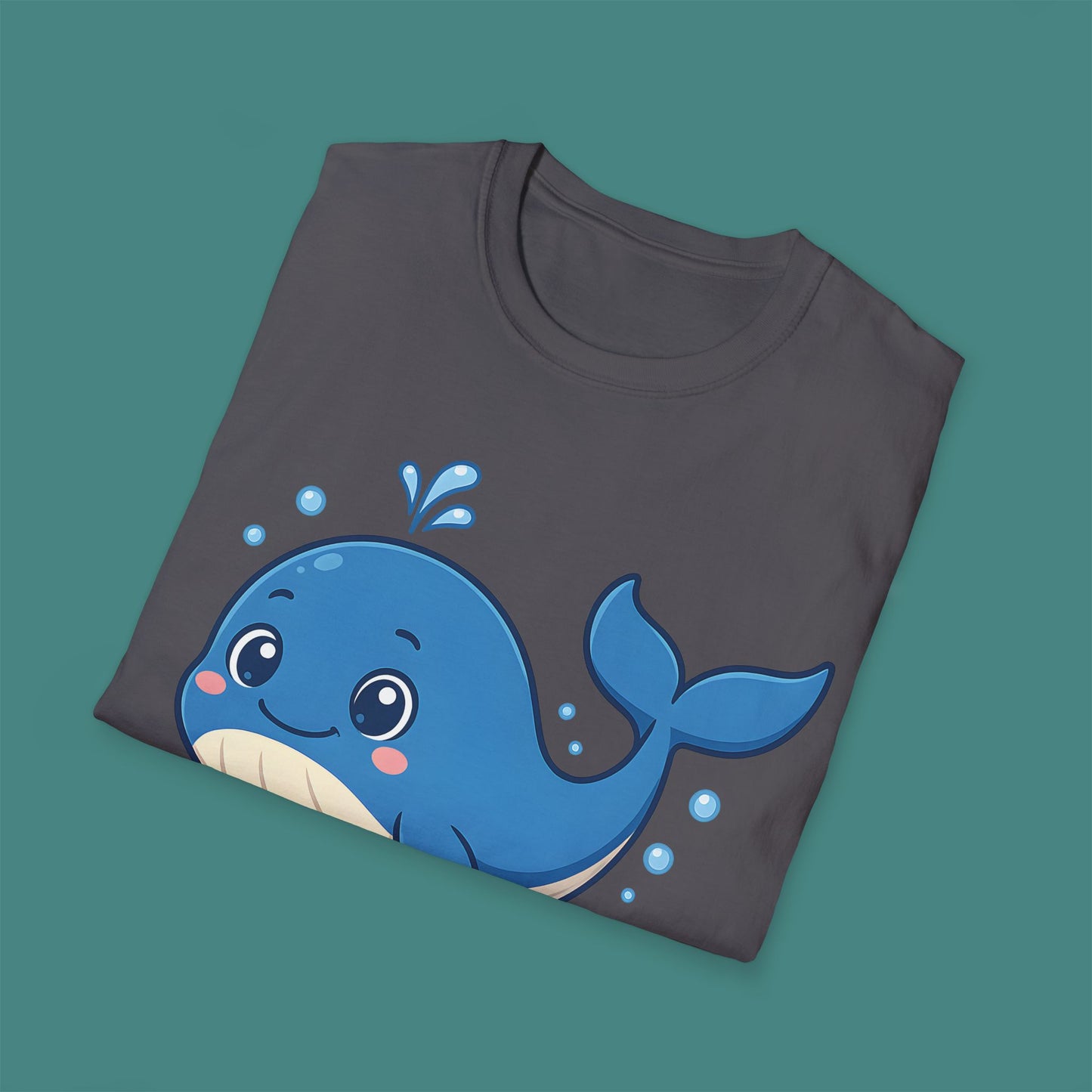 Cartoon Cute Whale Unisex T-Shirt