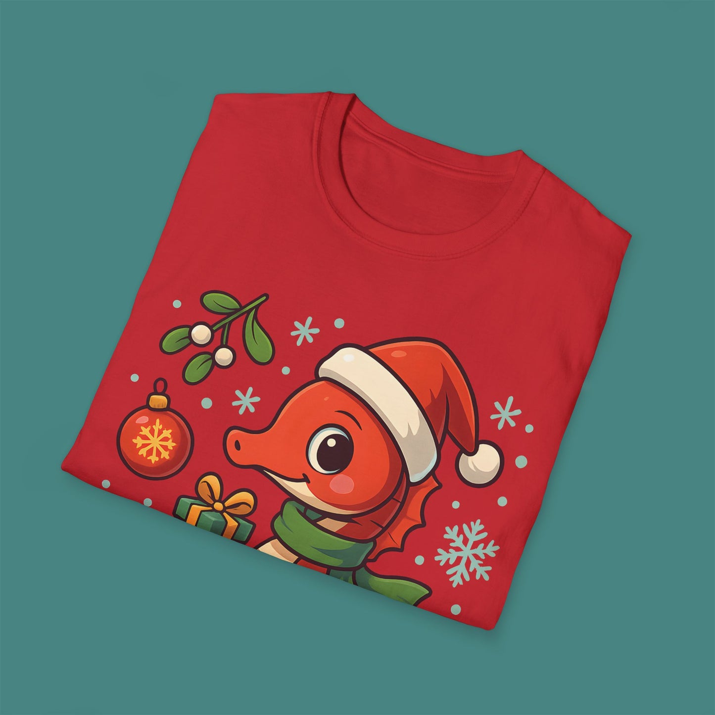Christmas Seahorse Unisex T-Shirt