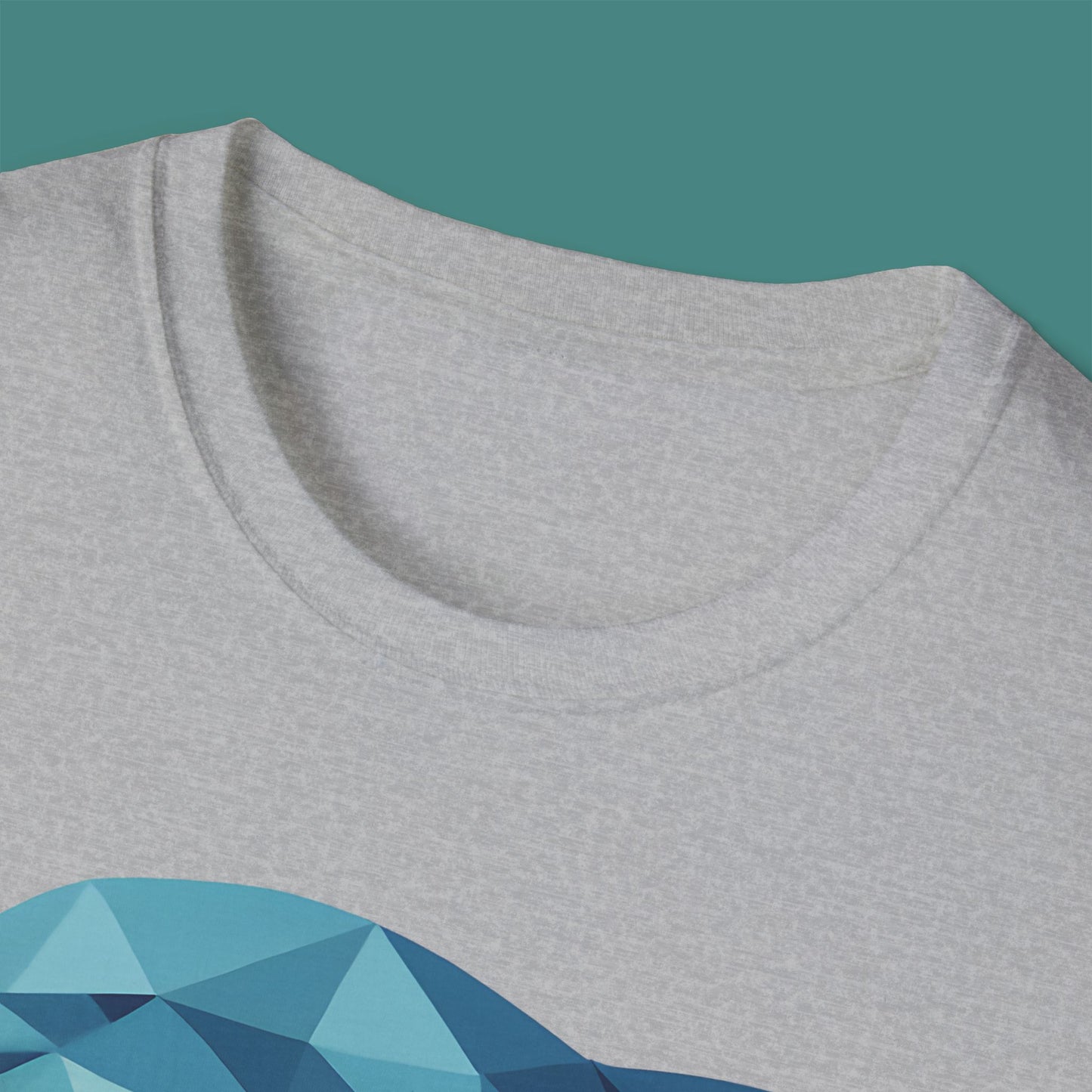 Geometric Polygon Dolphin Unisex T-Shirt