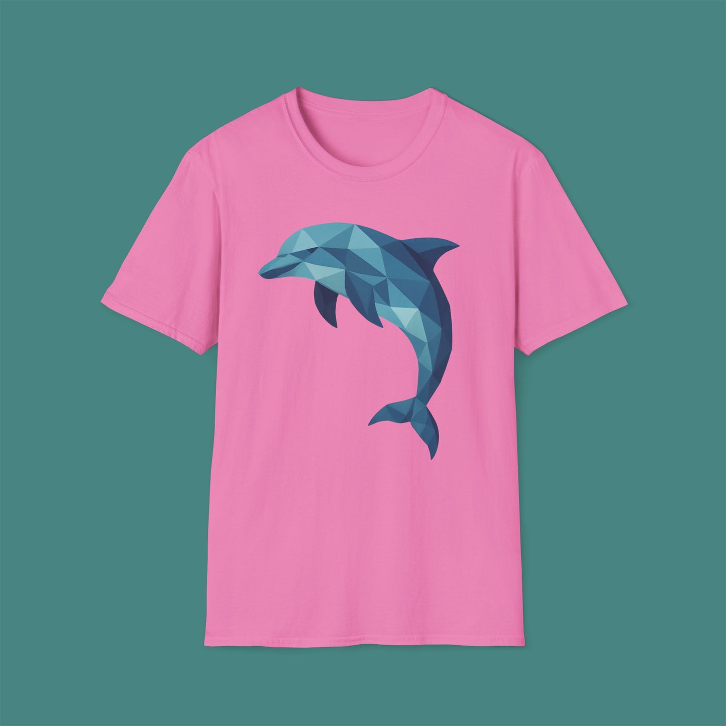 Geometric Polygon Dolphin Unisex T-Shirt