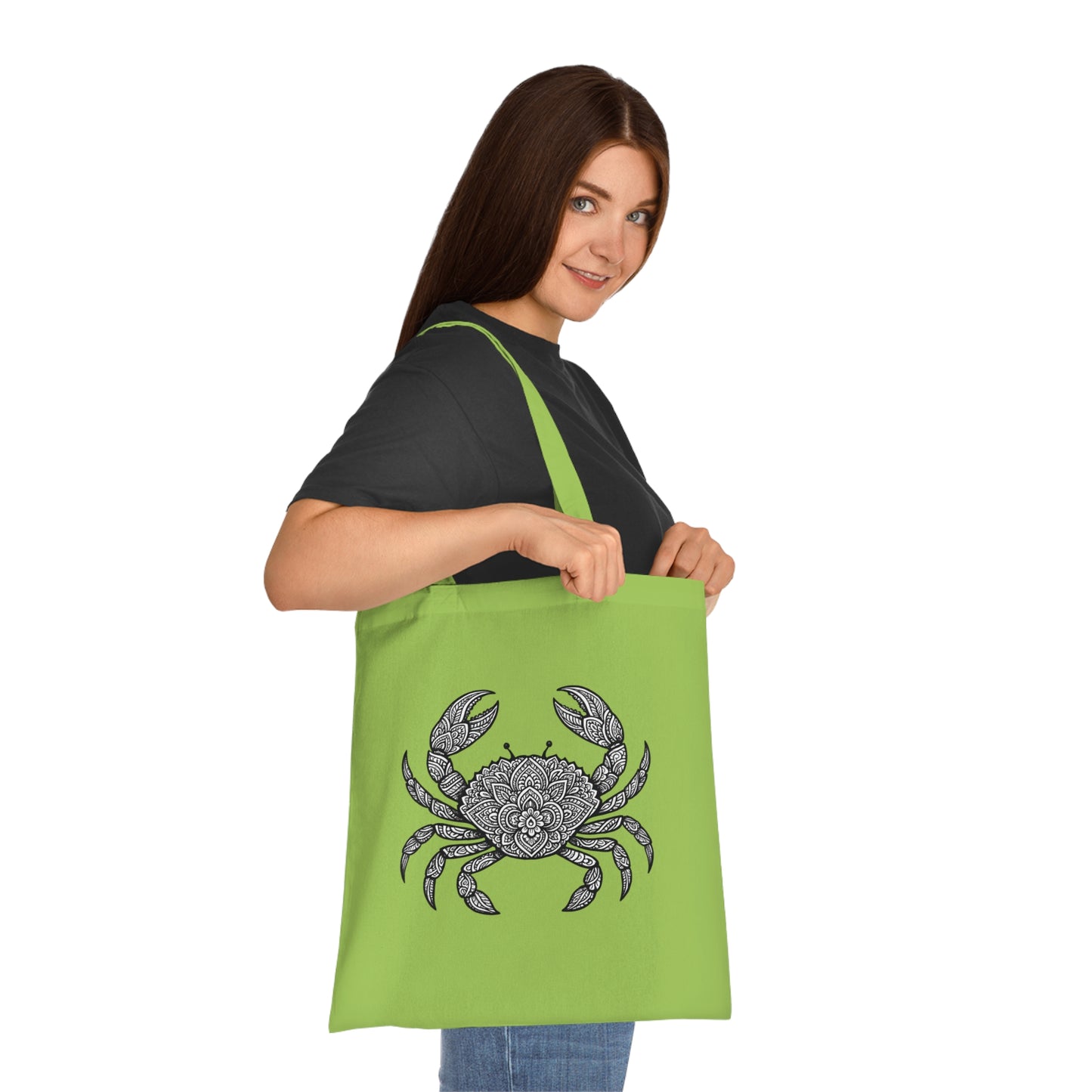 Intricate Mandala Crab Tote Bag