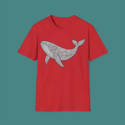 Intricate Mandala Whale Unisex T-Shirt