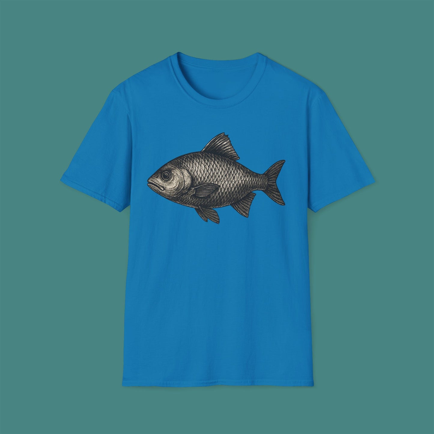 Vintage Etching Fish Unisex T-Shirt