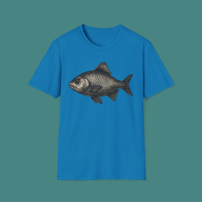 Vintage Etching Fish Unisex T-Shirt