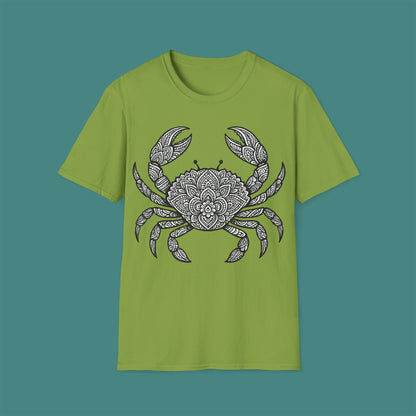 Intricate Mandala Crab Unisex T-Shirt
