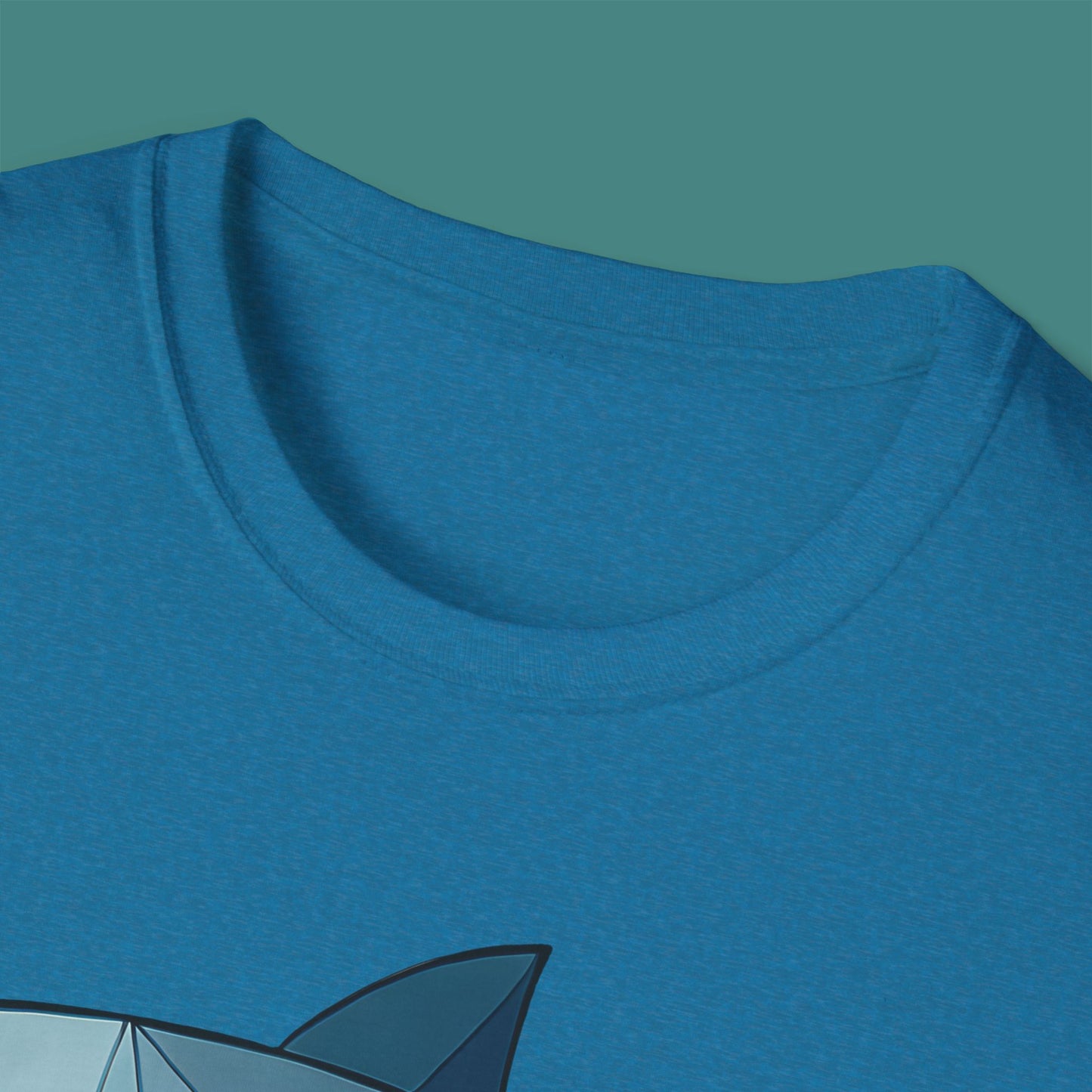 Geometric Polygon Shark Unisex T-Shirt
