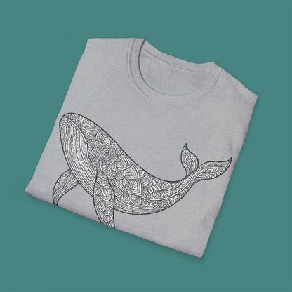 Intricate Mandala Whale Unisex T-Shirt
