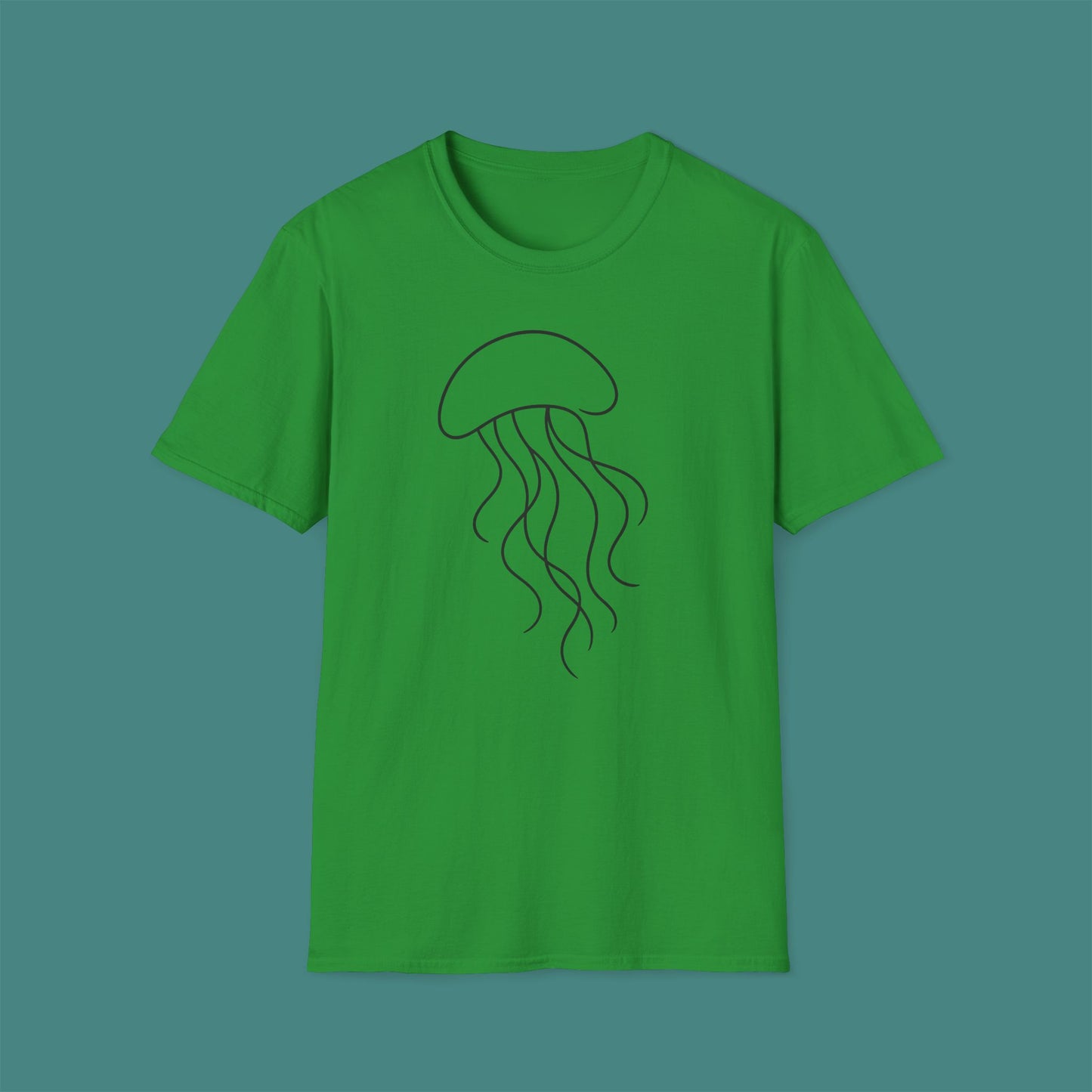 Minimalist Line Art Jellyfish Unisex T-Shirt