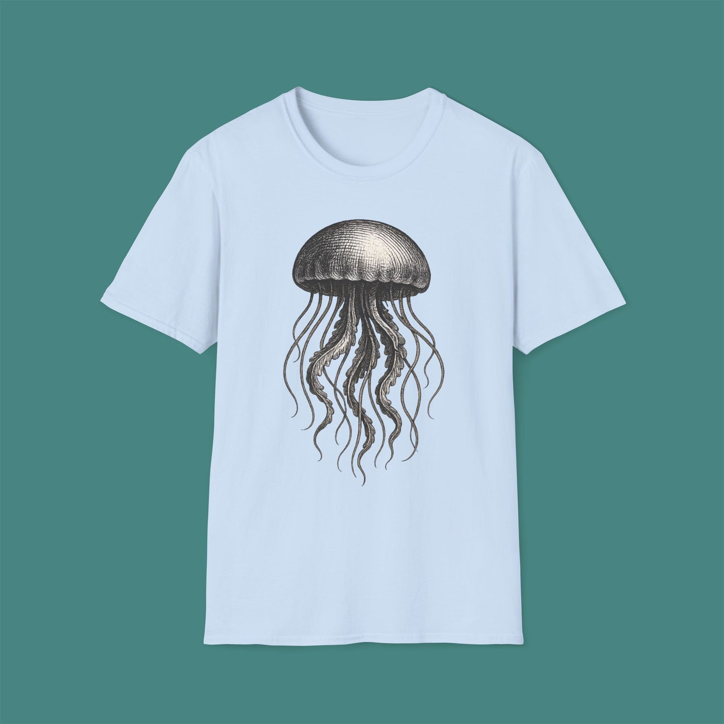 Vintage Etching Jellyfish Unisex T-Shirt