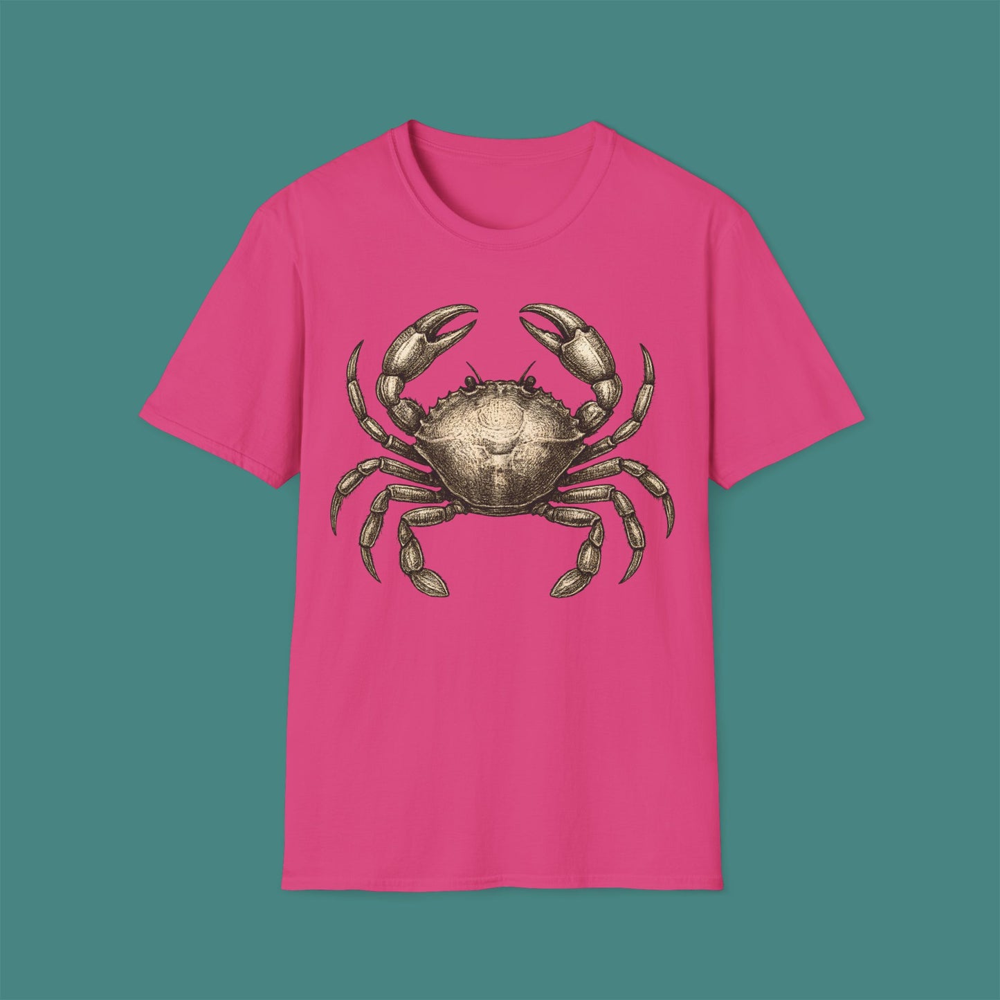 Vintage Etching Crab Unisex T-Shirt