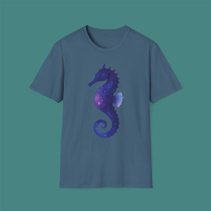 Cosmic Galaxy Seahorse Unisex T-Shirt