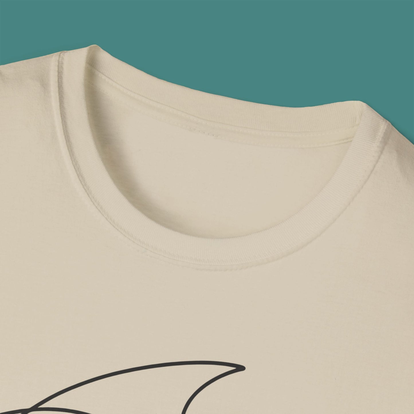 Minimalist Line Art Fish Unisex T-Shirt