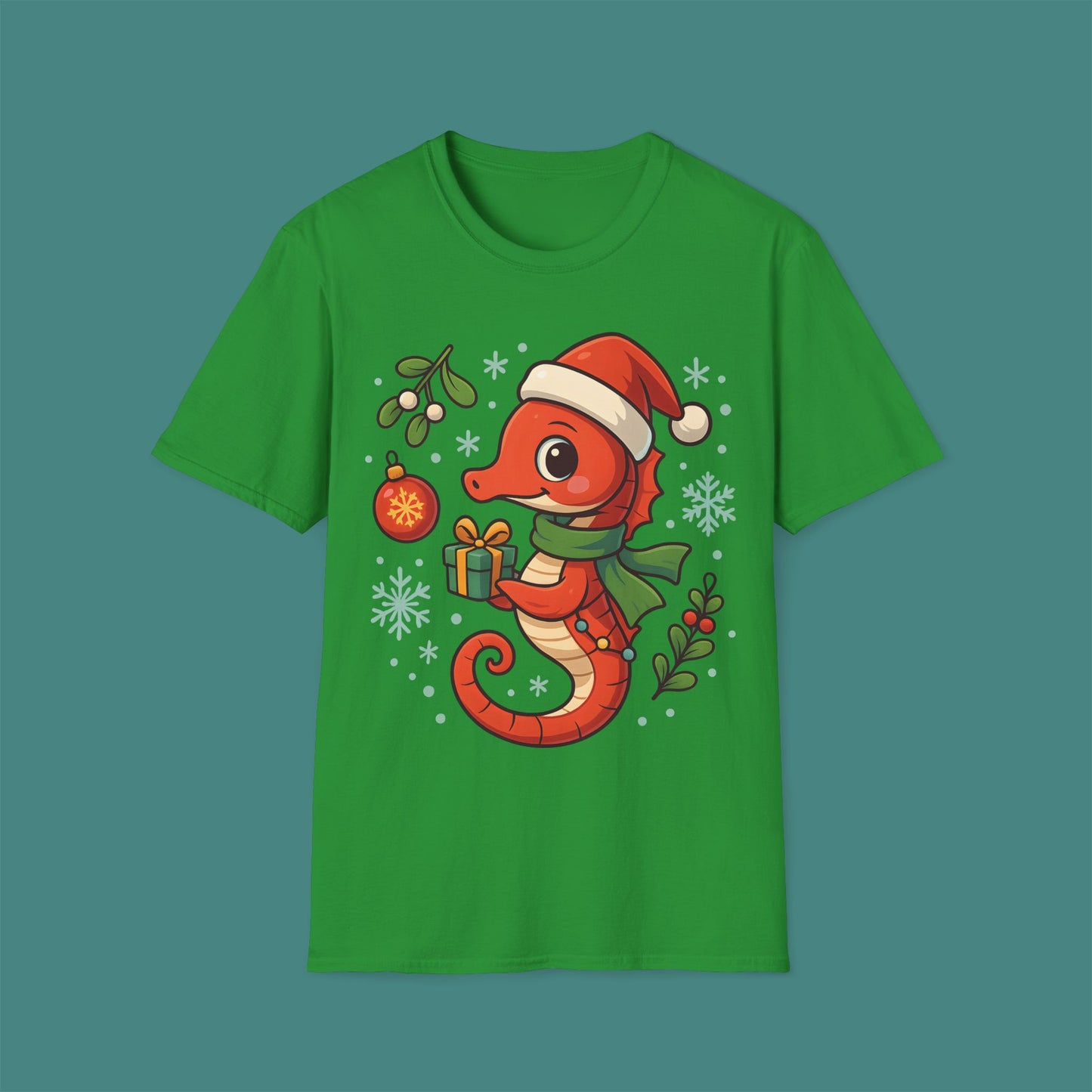 Christmas Seahorse Unisex T-Shirt