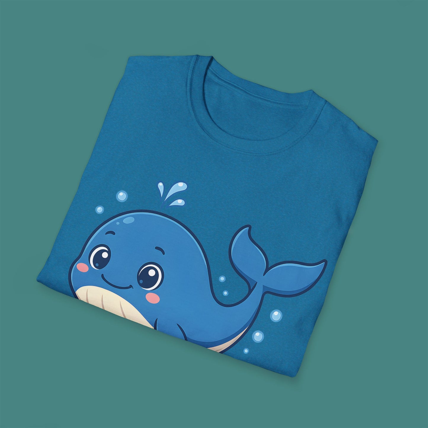 Cartoon Cute Whale Unisex T-Shirt