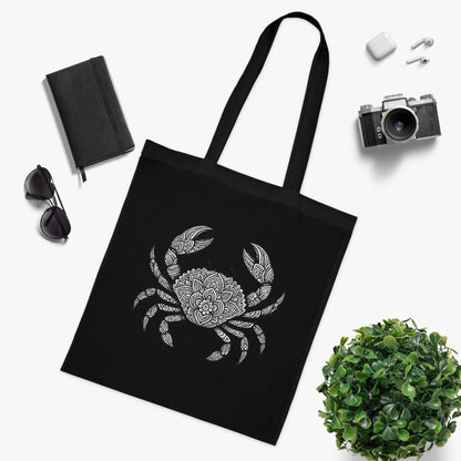 Intricate Mandala Crab Tote Bag