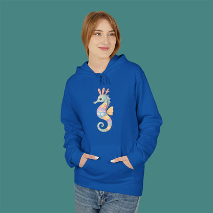 Easter Seahorse Fleece Unisex Hoodie