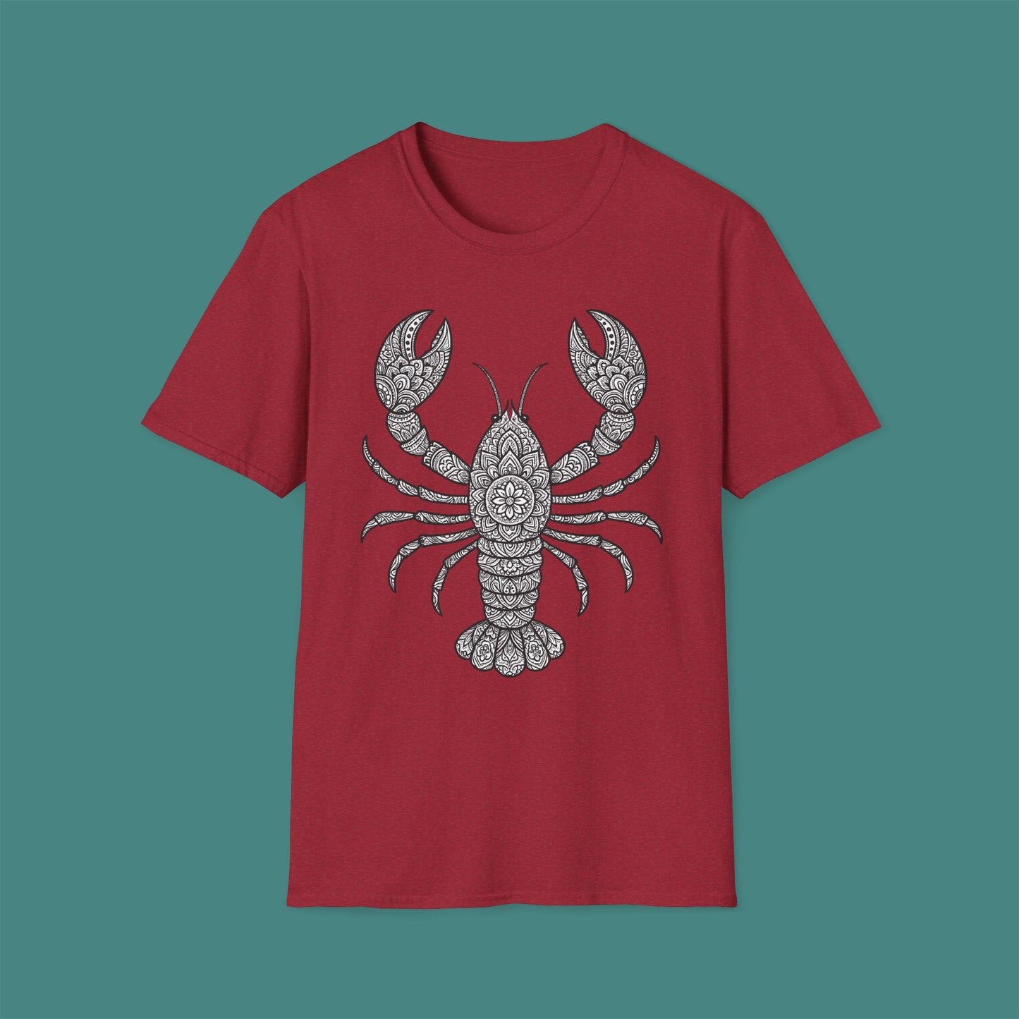 Intricate Mandala Lobster Unisex T-Shirt