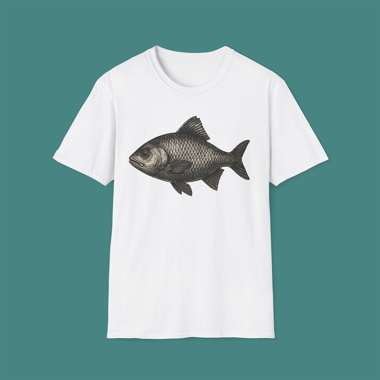 Vintage Etching Fish Unisex T-Shirt