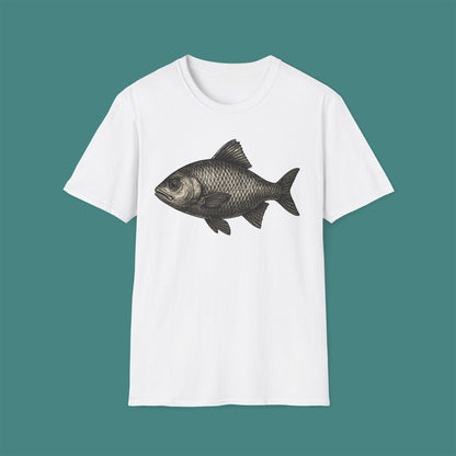Vintage Etching Fish Unisex T-Shirt