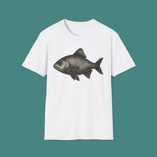 Vintage Etching Fish Unisex T-Shirt