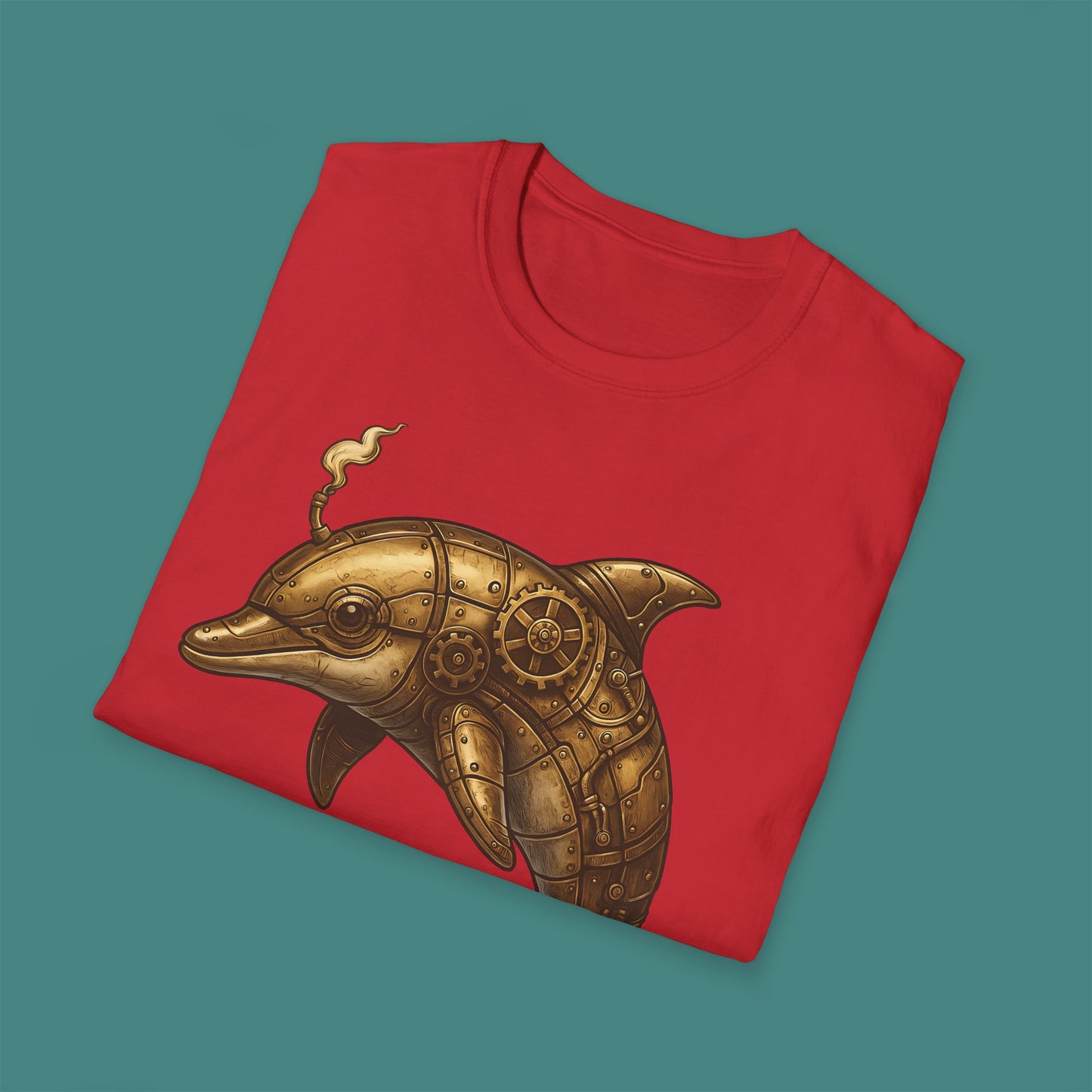 Steampunk Mechanical Dolphin Unisex T-Shirt