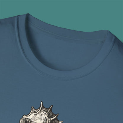 Vintage Etching Seahorse Unisex T-Shirt