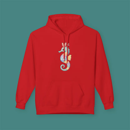 Easter Seahorse Fleece Unisex Hoodie