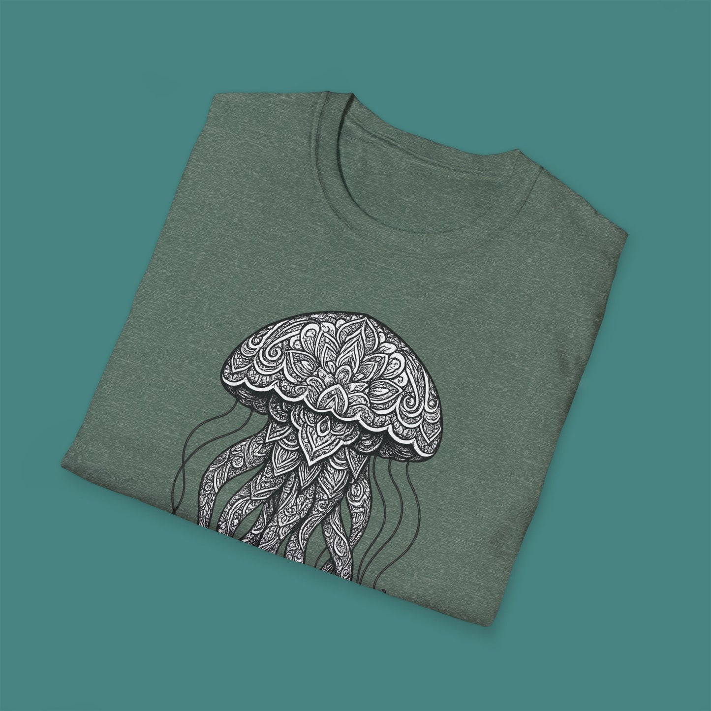Intricate Mandala Jellyfish Unisex T-Shirt
