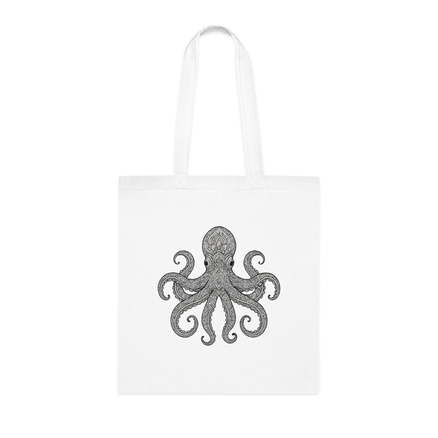 Intricate Mandala Octopus Tote Bag