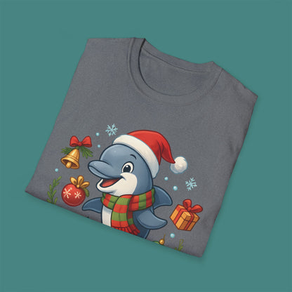Christmas Dolphin Unisex T-Shirt