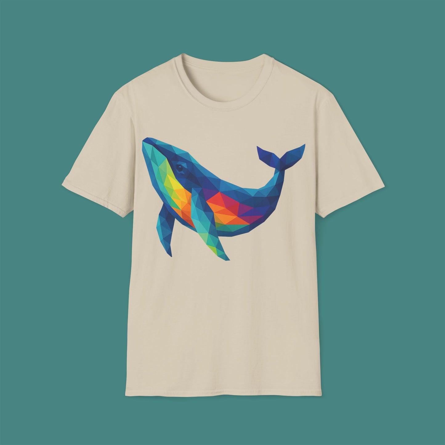 Geometric Polygon Whale Unisex T-Shirt