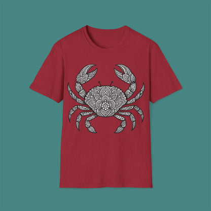 Intricate Mandala Crab Unisex T-Shirt