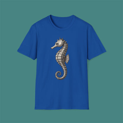 Vintage Etching Seahorse Unisex T-Shirt