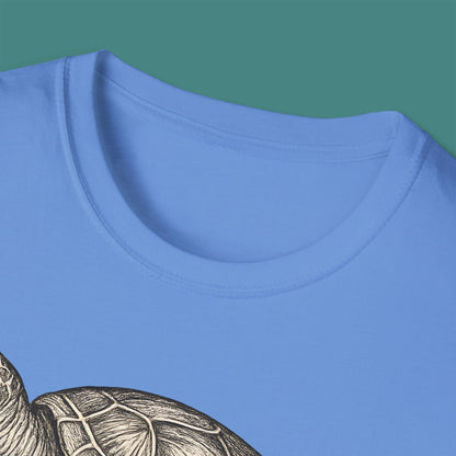 Vintage Etching Turtle Unisex T-Shirt