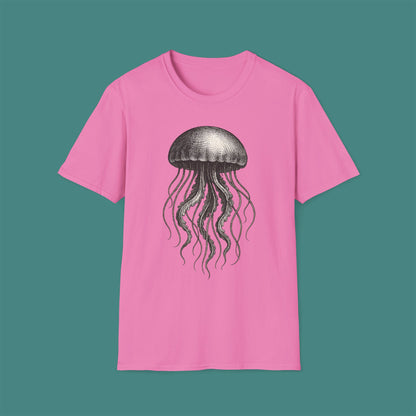 Vintage Etching Jellyfish Unisex T-Shirt