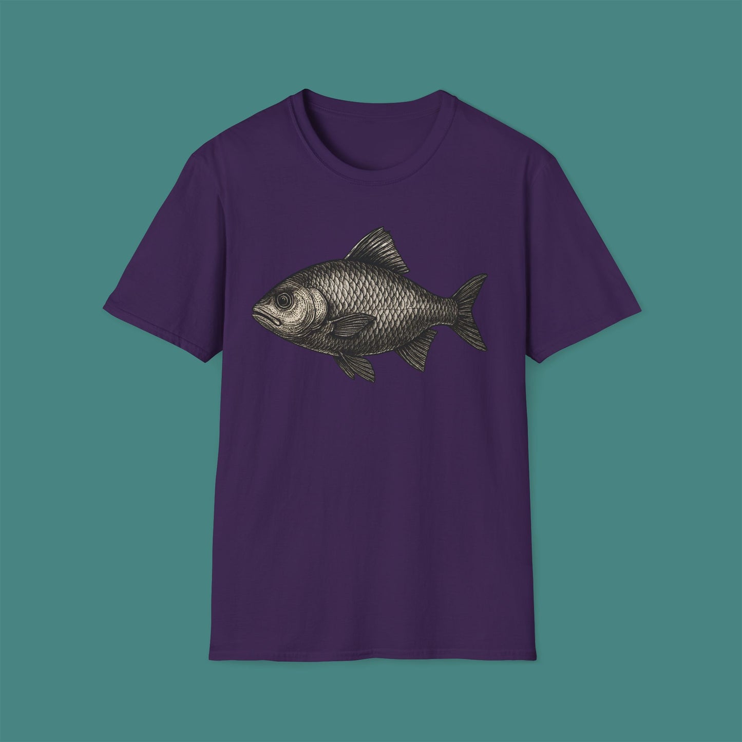 Vintage Etching Fish Unisex T-Shirt