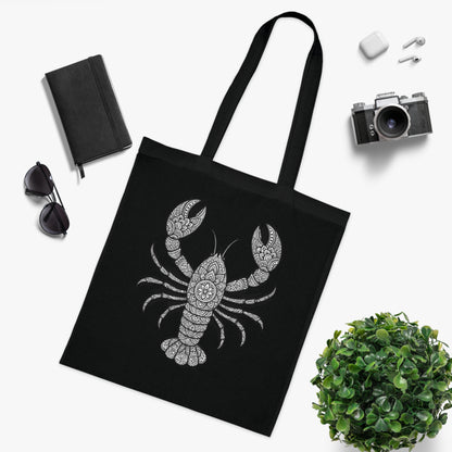 Intricate Mandala Lobster Tote Bag