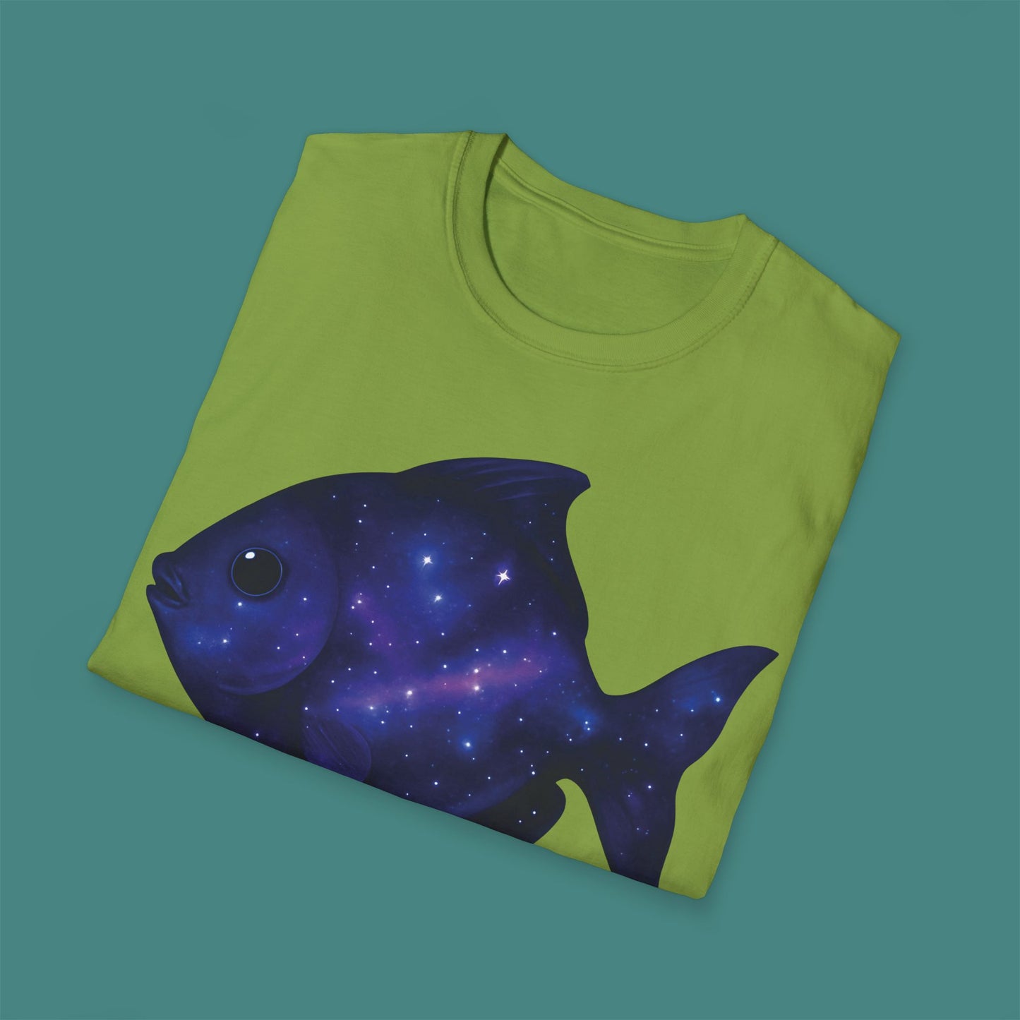 Cosmic Galaxy Fish Unisex T-Shirt