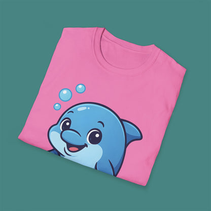 Cartoon Cute Dolphin Unisex T-Shirt