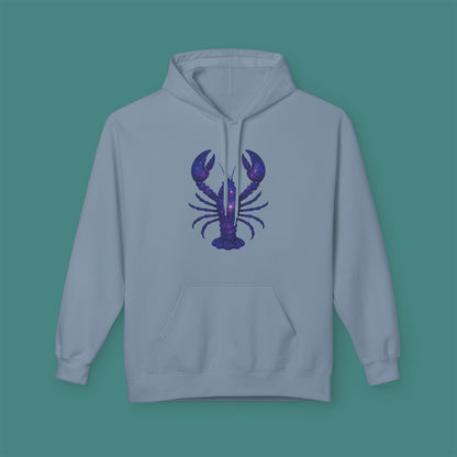 Cosmic Galaxy Lobster Fleece Unisex Hoodie