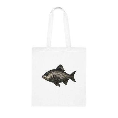 Vintage Etching Fish Tote Bag