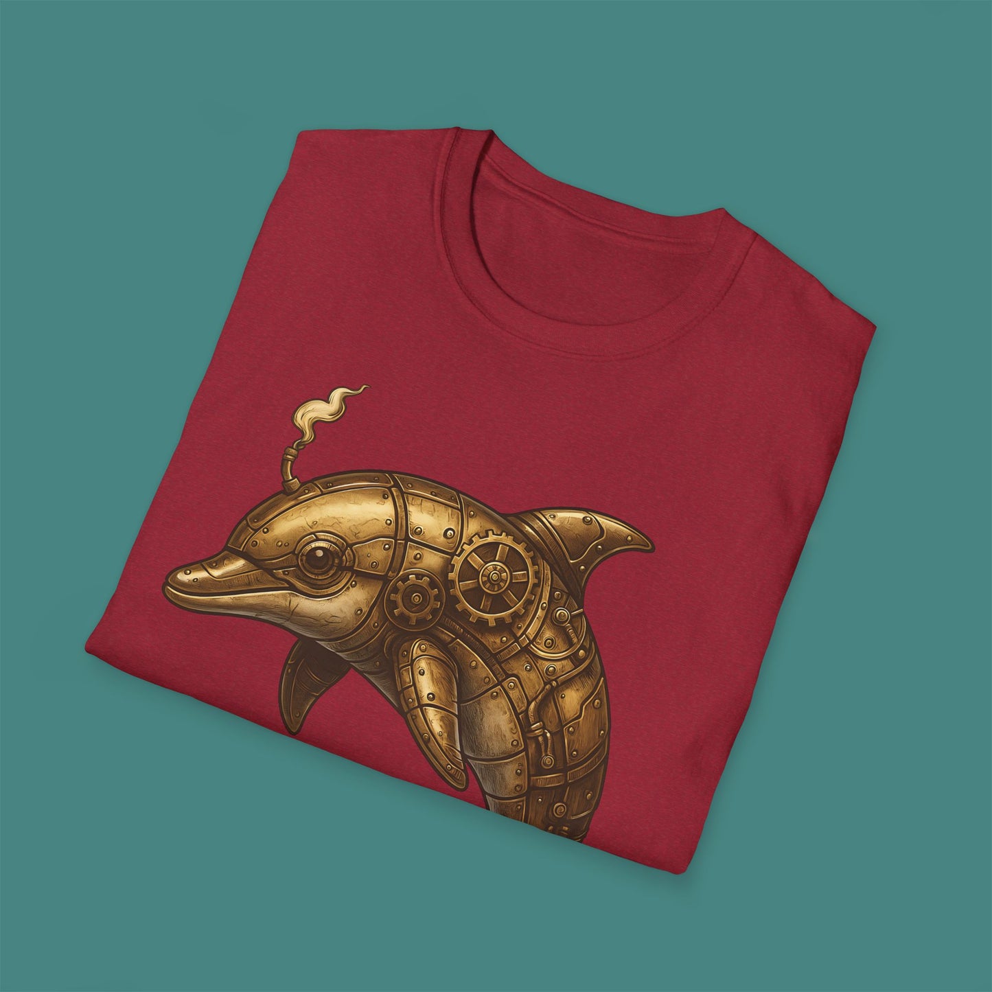 Steampunk Mechanical Dolphin Unisex T-Shirt