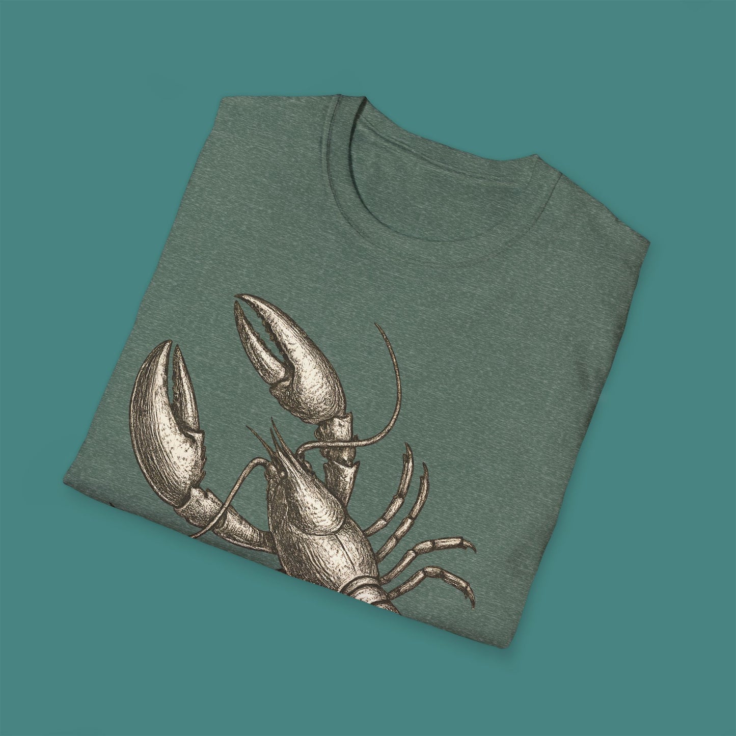 Vintage Etching Lobster Unisex T-Shirt