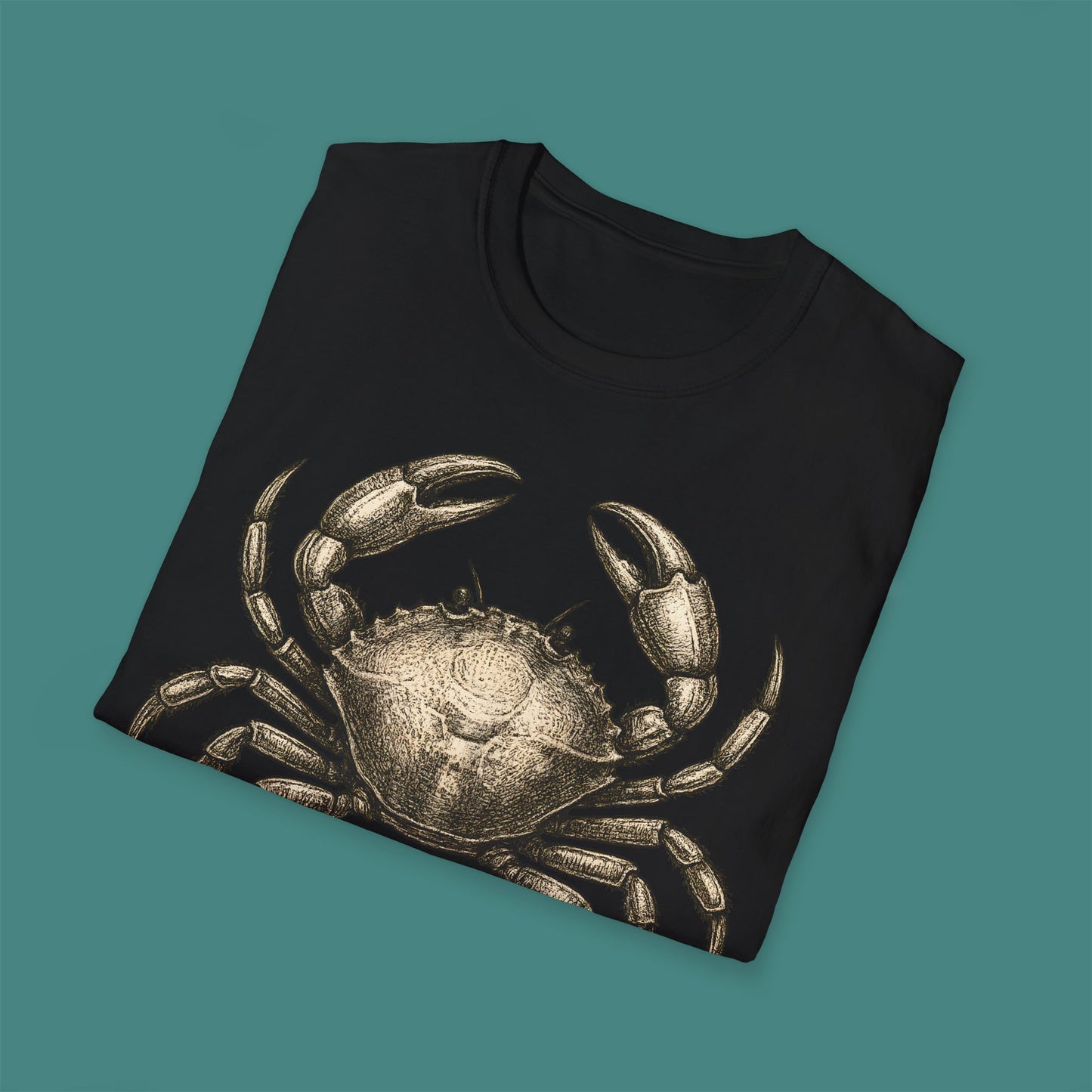 Vintage Etching Crab Unisex T-Shirt