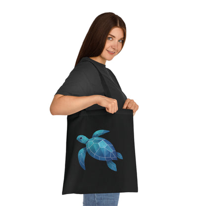 Geometric Polygon Turtle Tote Bag