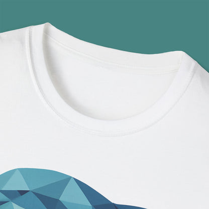Geometric Polygon Dolphin Unisex T-Shirt