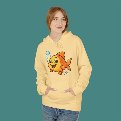Cartoon Cute Fish Fleece Unisex Hoodie