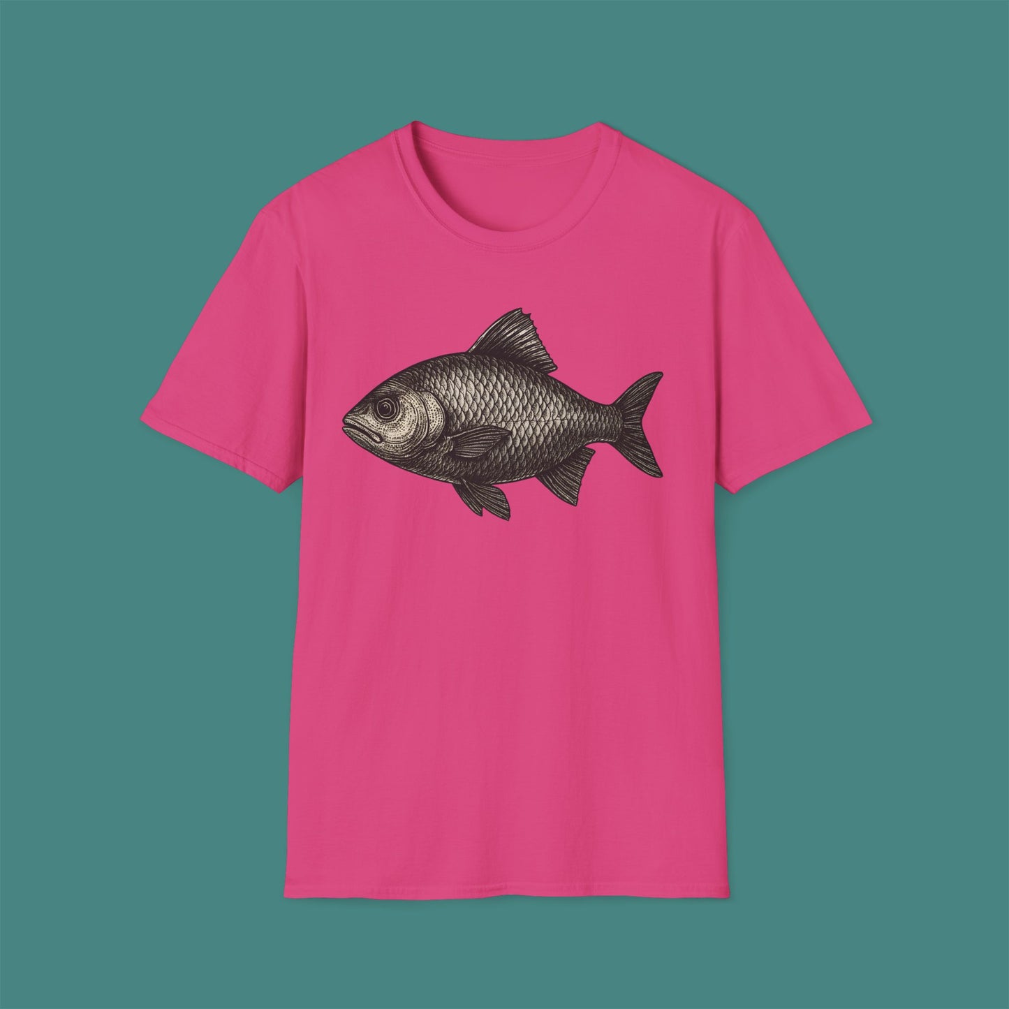 Vintage Etching Fish Unisex T-Shirt